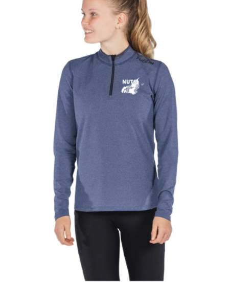 Fusion C3 Zip Neck Dame Night Blue